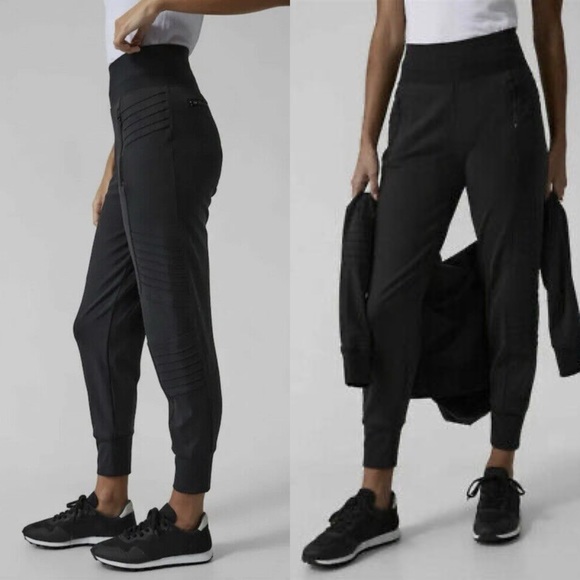 Athleta Pants - Athleta Venice Moto Joggers in black